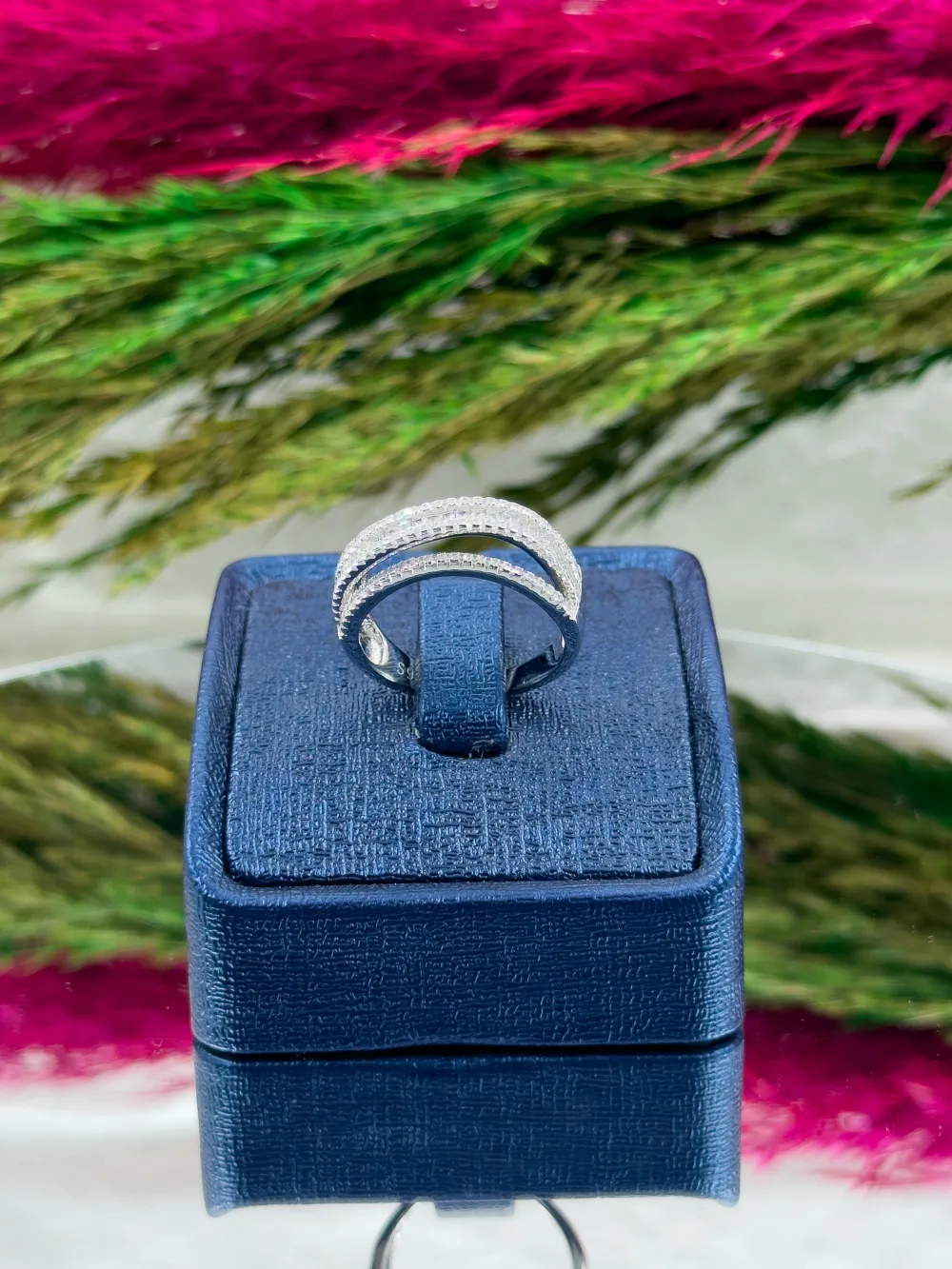 925 Ayar Gümüş Spor Sarmal Modeli Lüks Kadın Yüzük