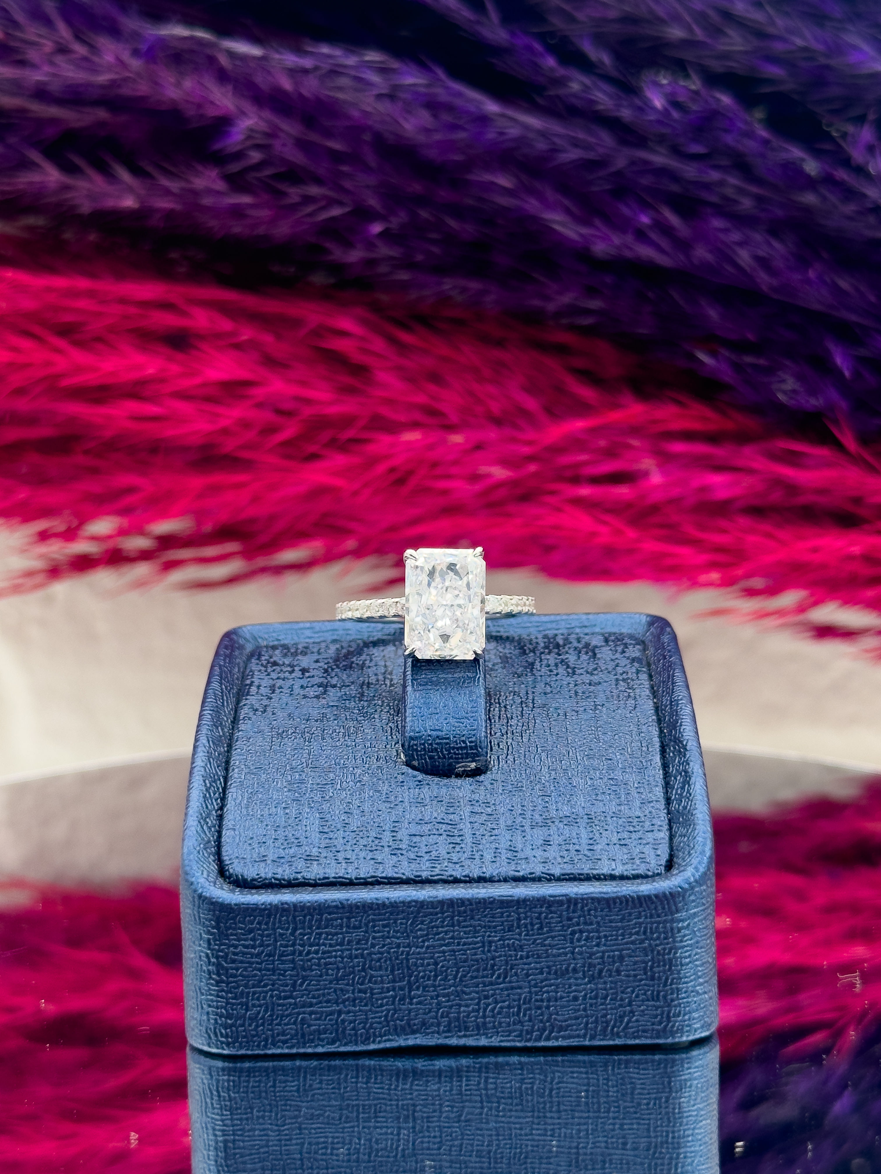 925 Ayar Gümüş Mosanite Taşlı Baget Model Zarif Kadın Yüzük