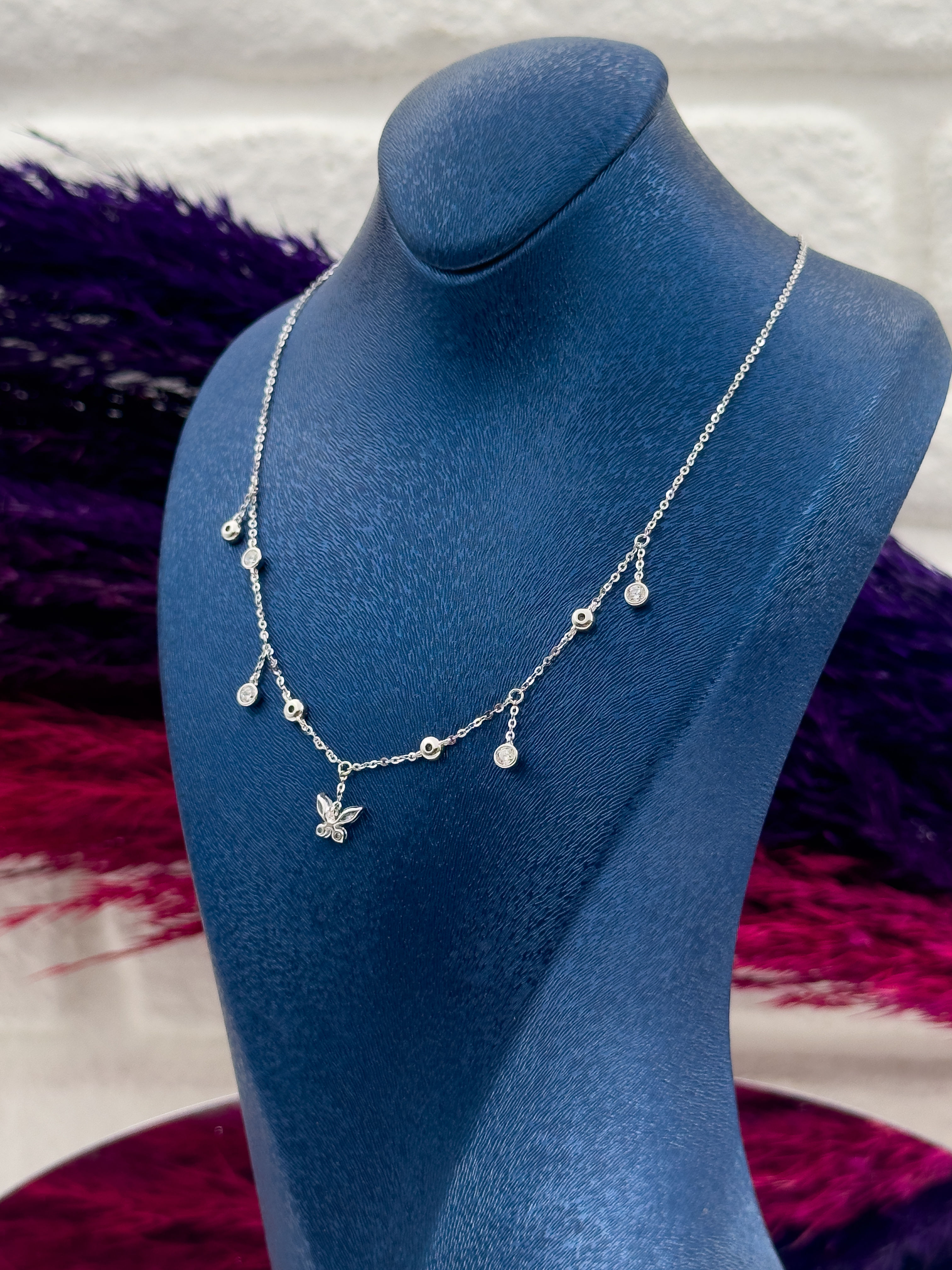 925 Ayar Gümüş Özel Tasarım Şans Modeli Lüks Kadın Kolye