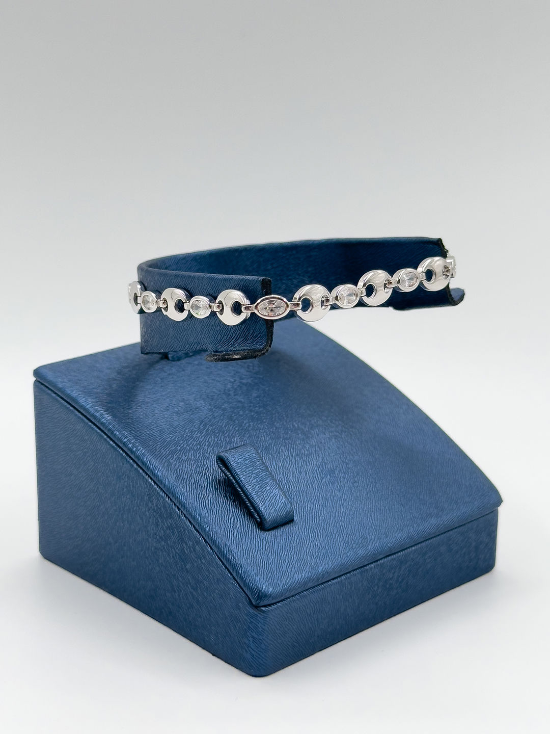 Kahve Çekirdeği Spor Kadın Gümüş Bileklik