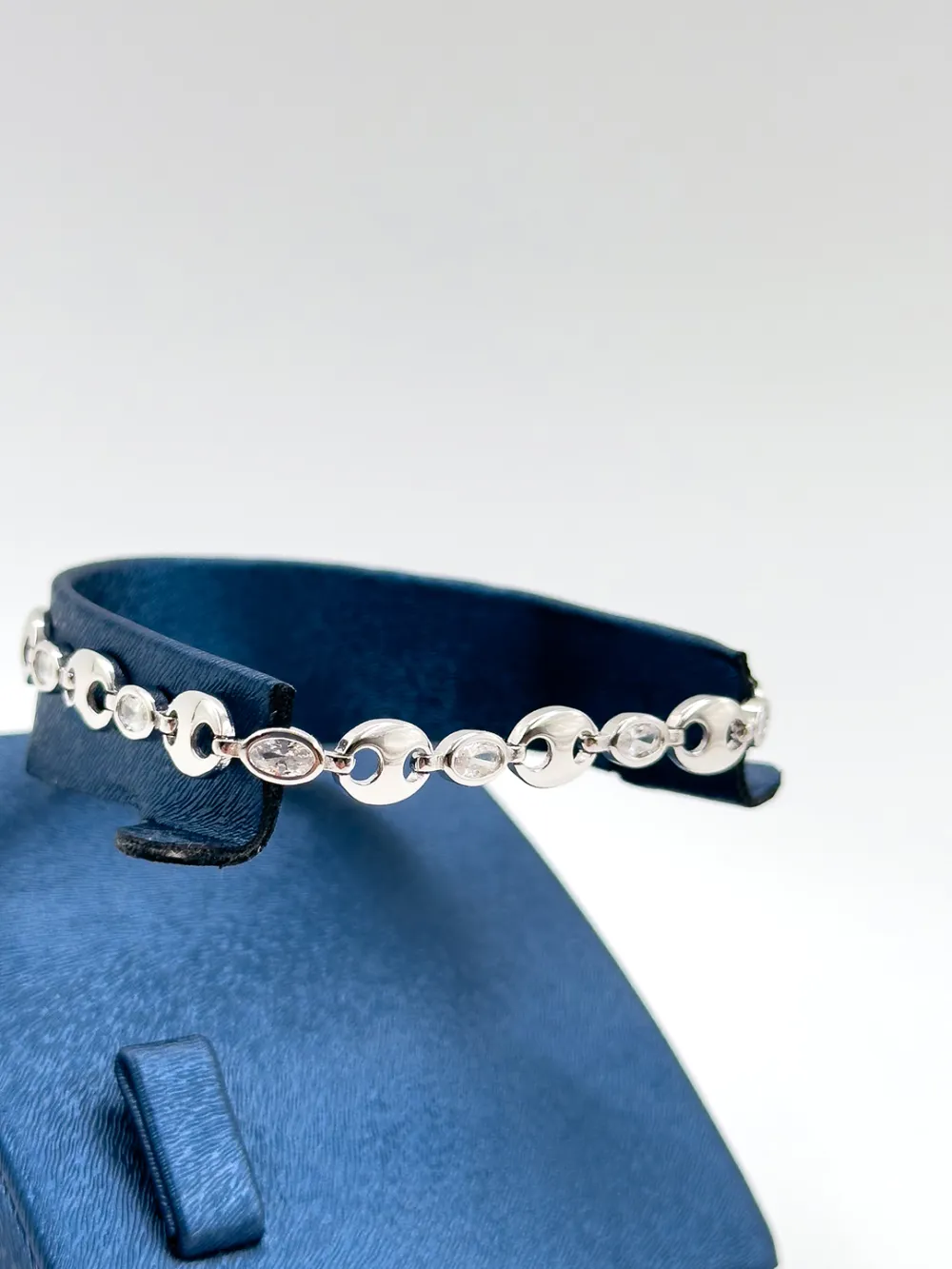 Kahve Çekirdeği Spor Kadın Gümüş Bileklik