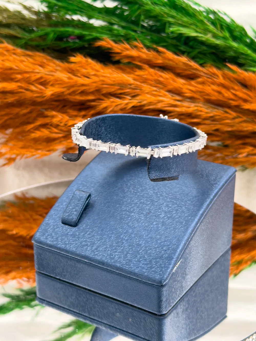 925 Ayar Gümüş Baget Su Yolu Modeli Lüks Kadın Bileklik