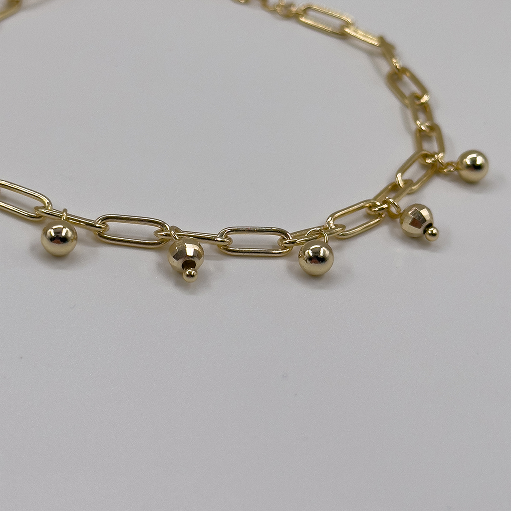 Gold Renk Spor Gümüş Bileklik