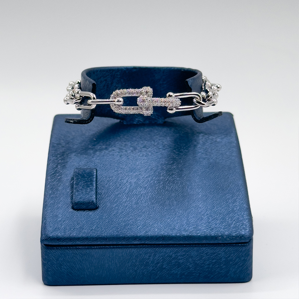Tiffany Model Spor Gümüş Bileklik
