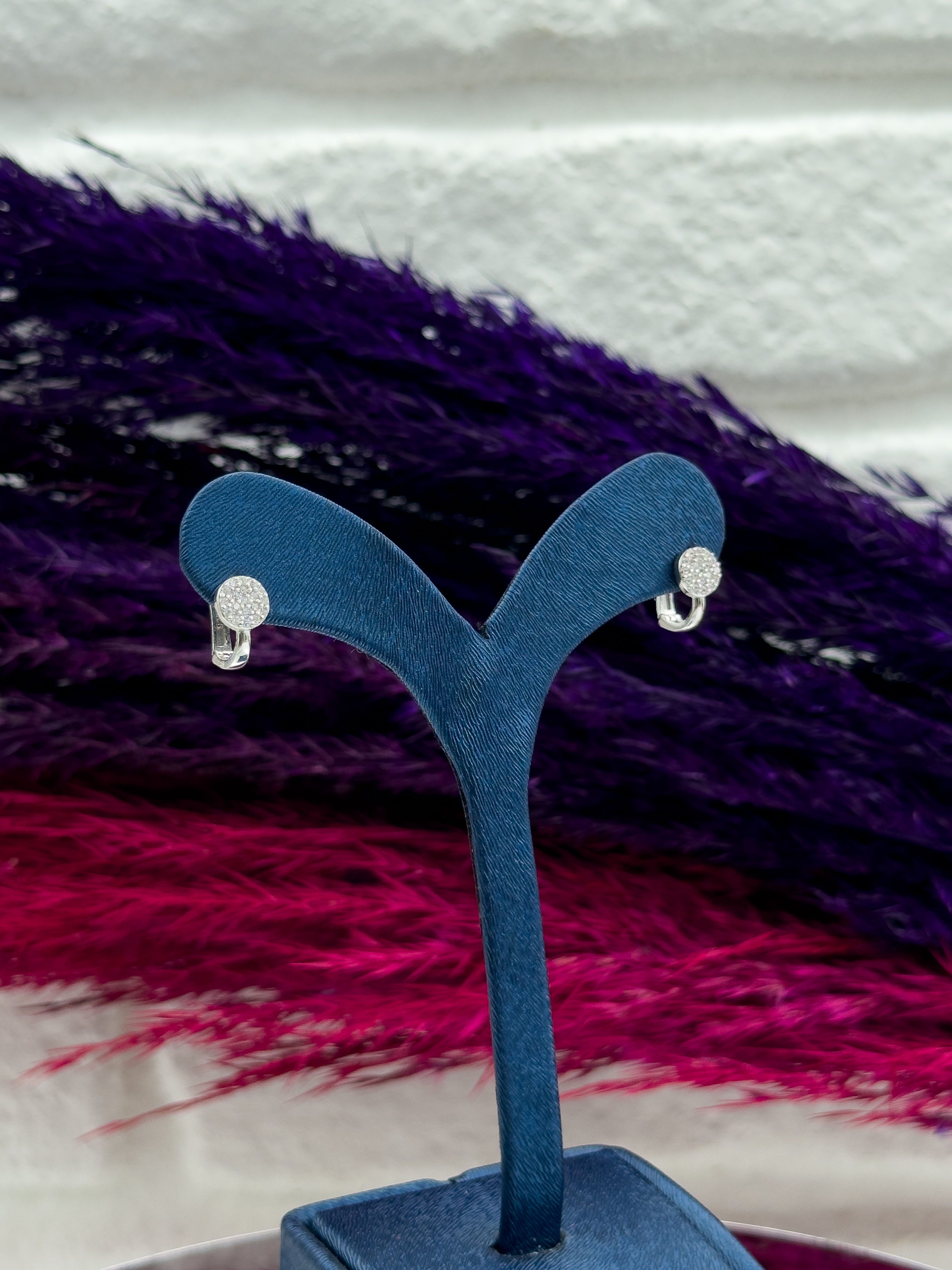 925 Ayar Gümüş Zirkon Taşlı Trend Kız Çocuk Küpesi