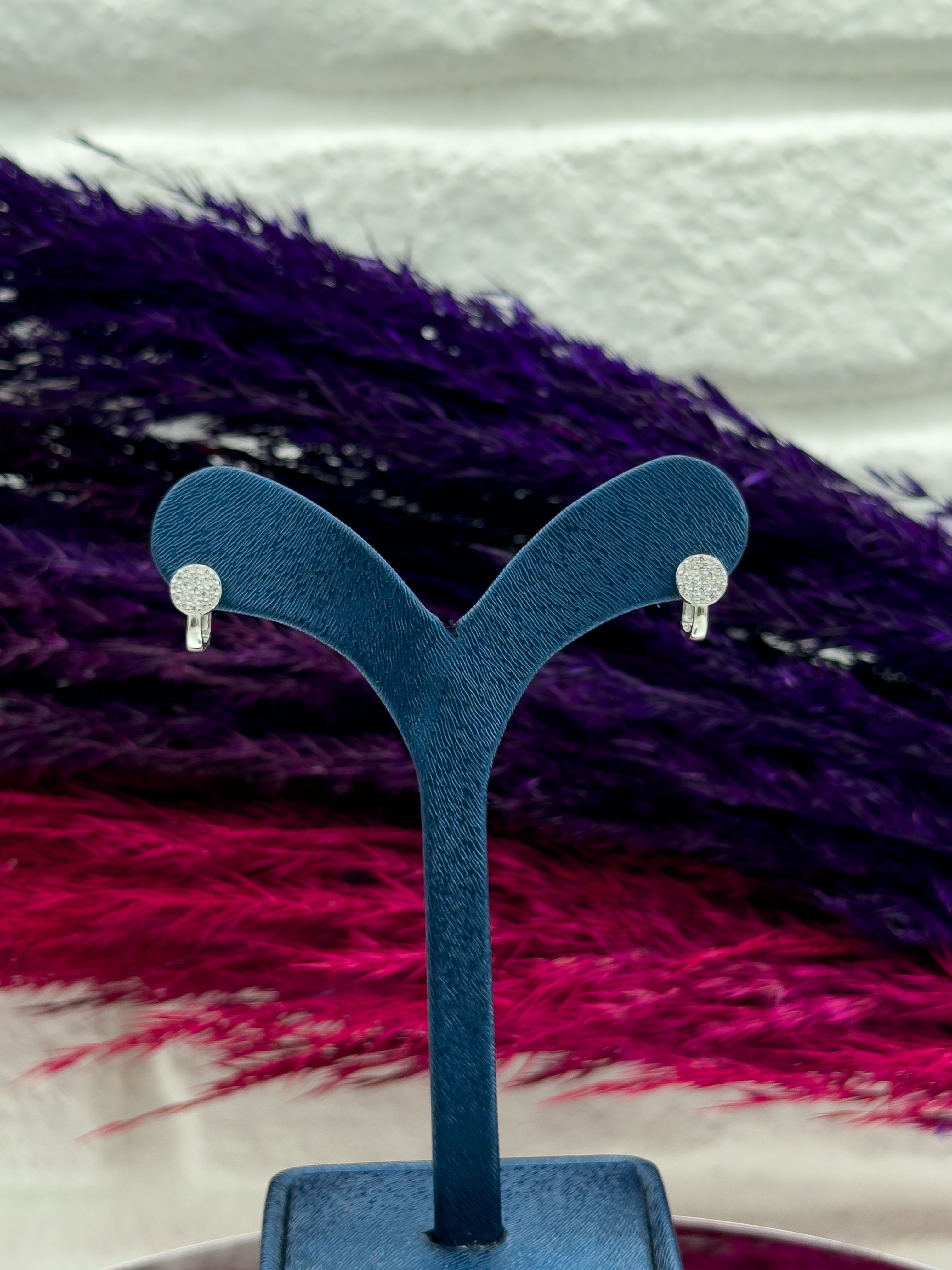 925 Ayar Gümüş Zirkon Taşlı Trend Kız Çocuk Küpesi