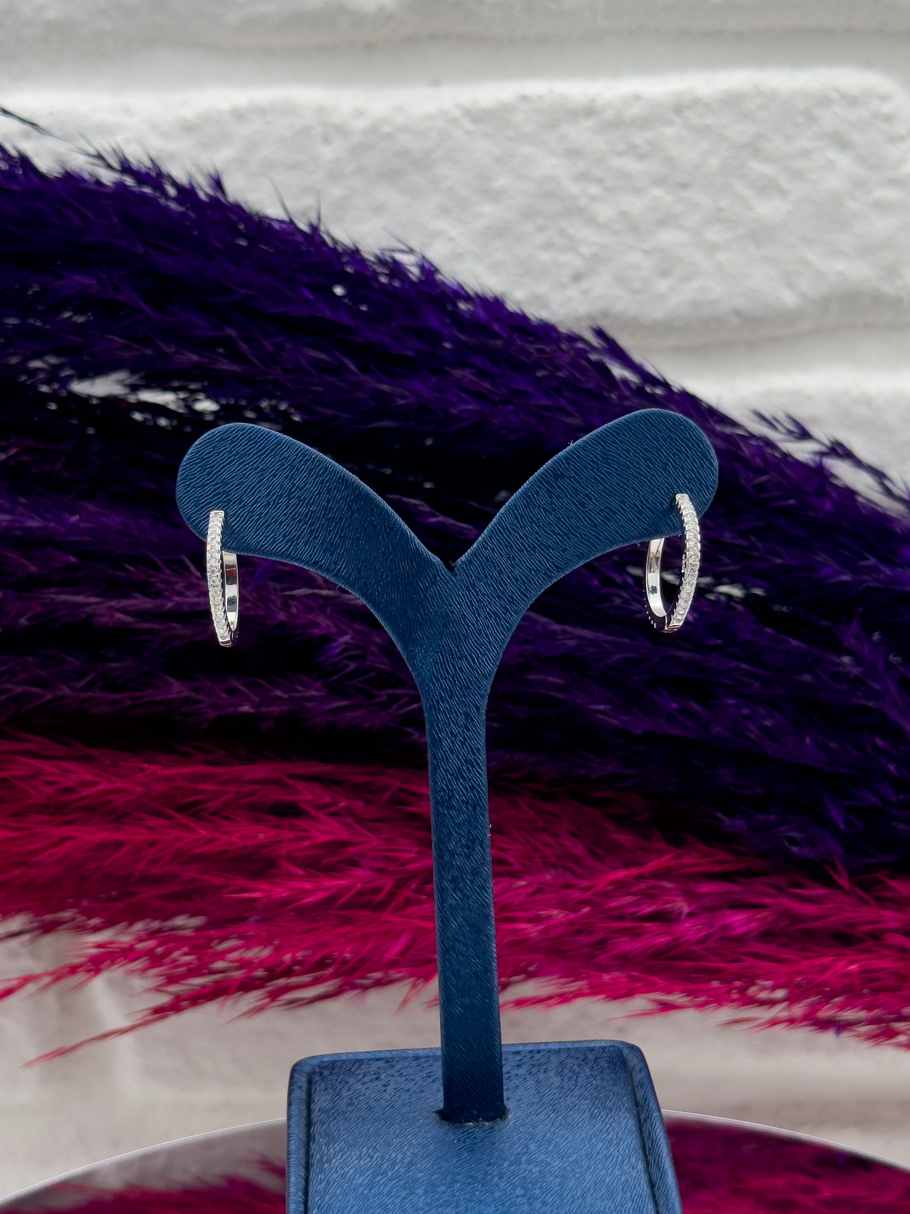 925 Ayar Gümüş Halka Modeli Büyük Boy Zarif Kadın Küpe