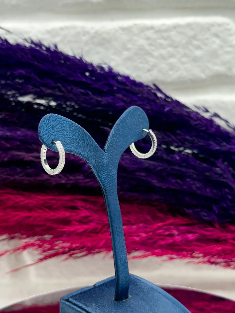 925 Ayar Gümüş Halka Modeli Orta Boy Zarif Kadın Küpe