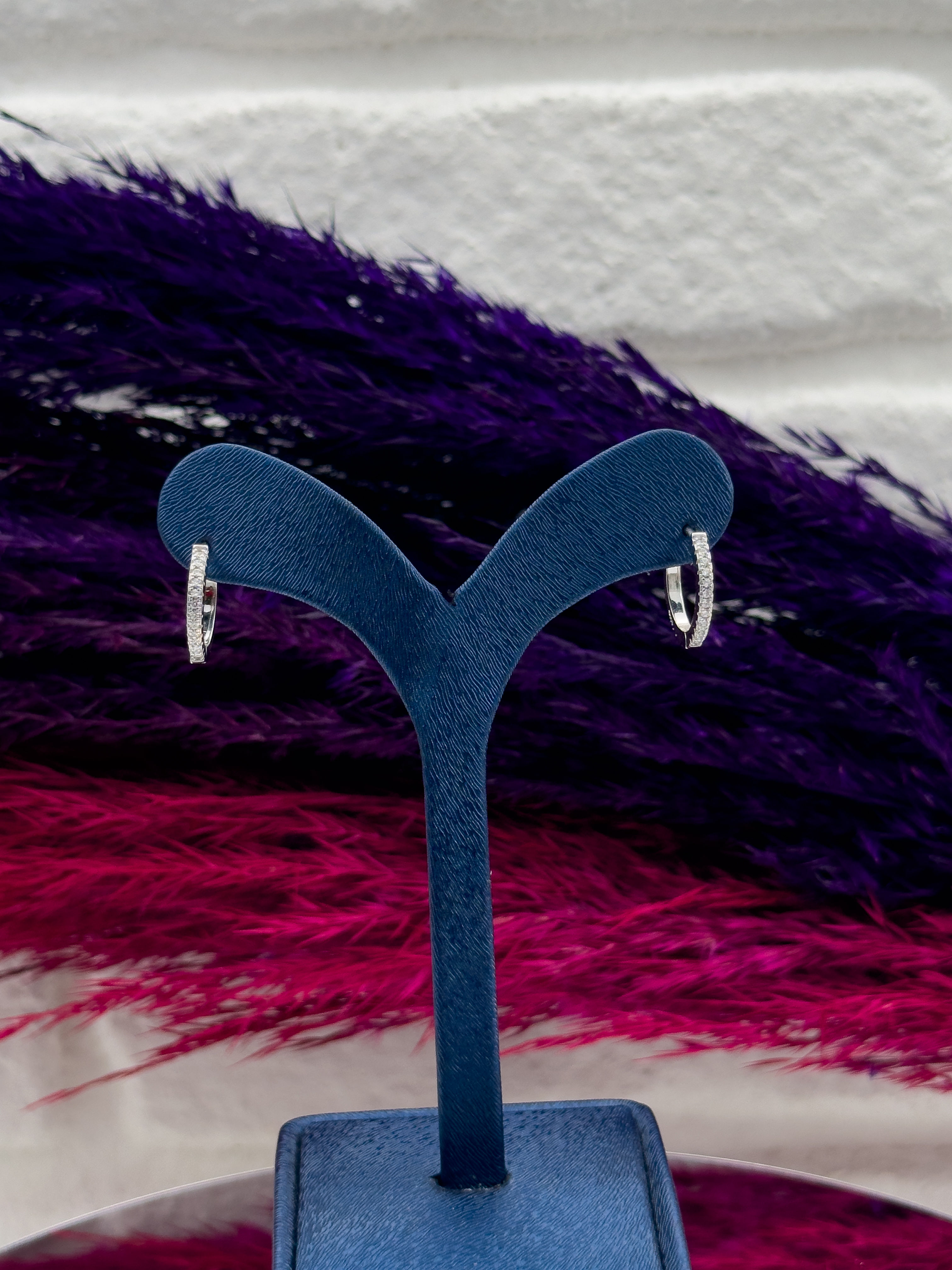 925 Ayar Gümüş Halka Modeli Orta Boy Zarif Kadın Küpe