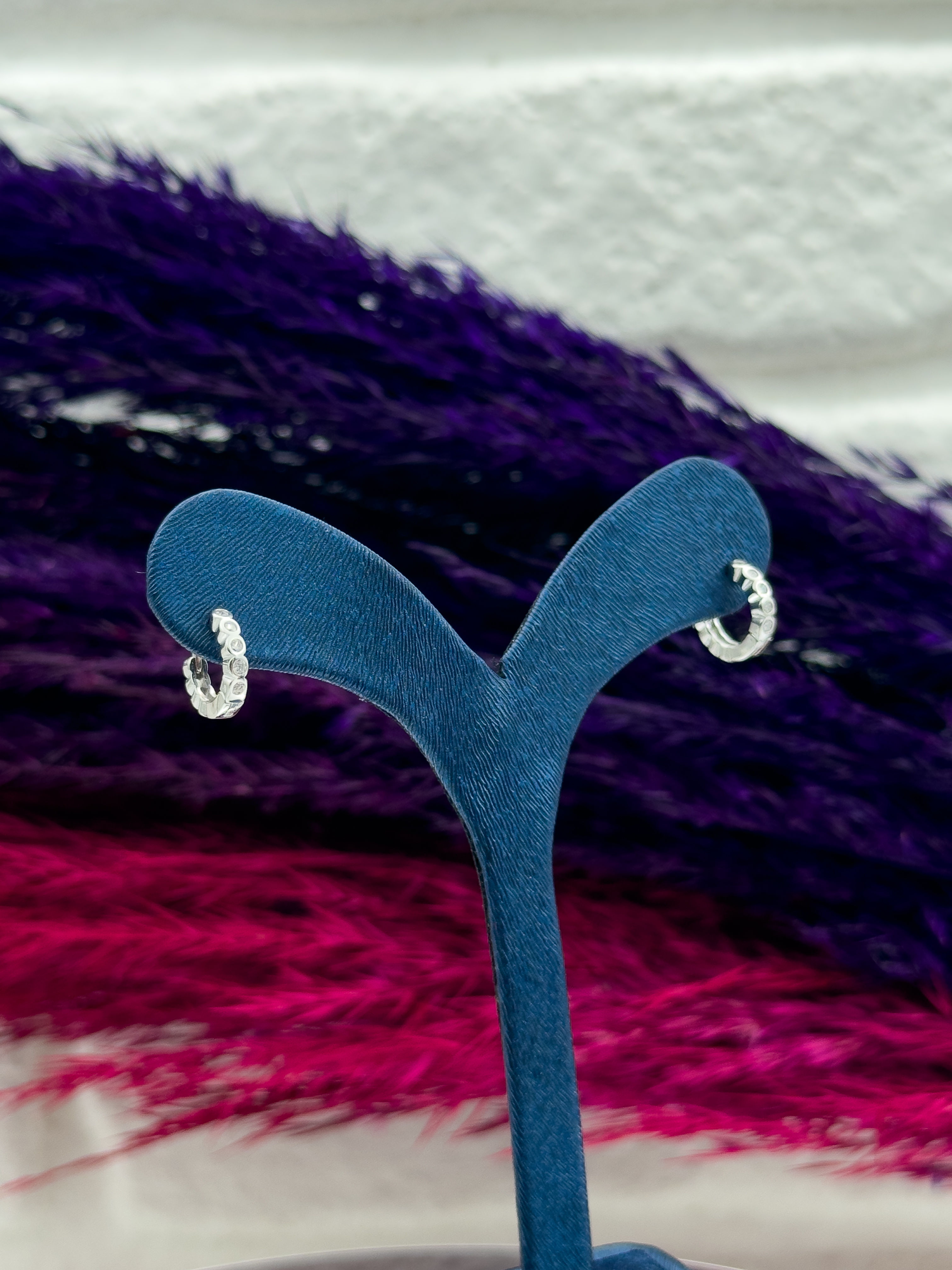 925 Ayar Gümüş Halka Modeli Çocuk Küpesi Zarif Gümüş Küpe