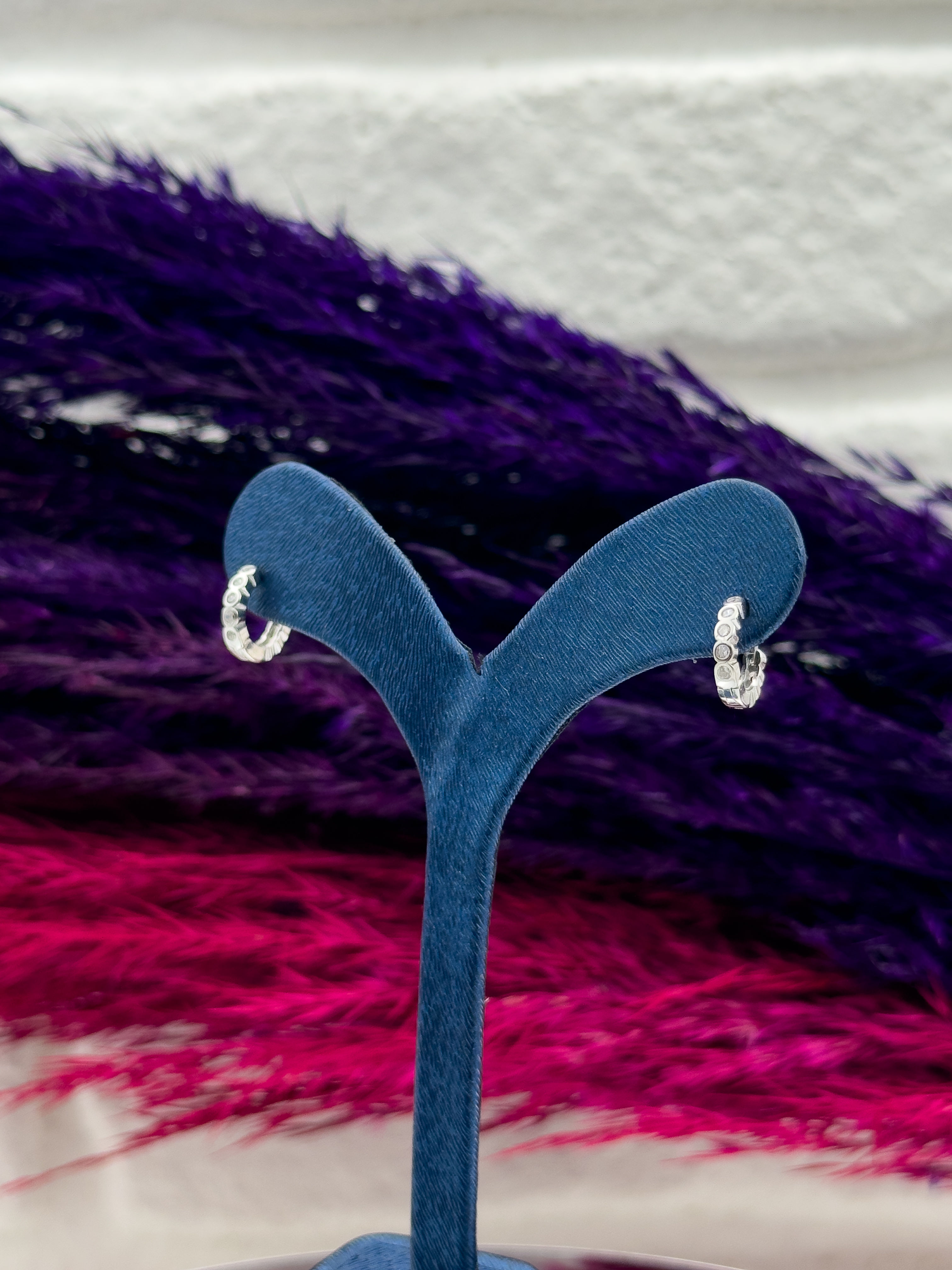 925 Ayar Gümüş Halka Modeli Çocuk Küpesi Zarif Gümüş Küpe