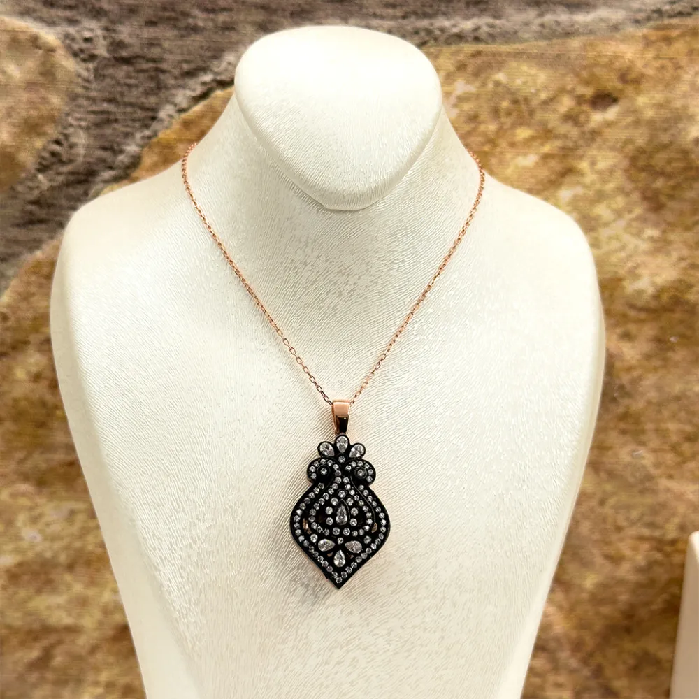 Elmas Montür Rosegold Özel Üretim Gümüş Set Takım