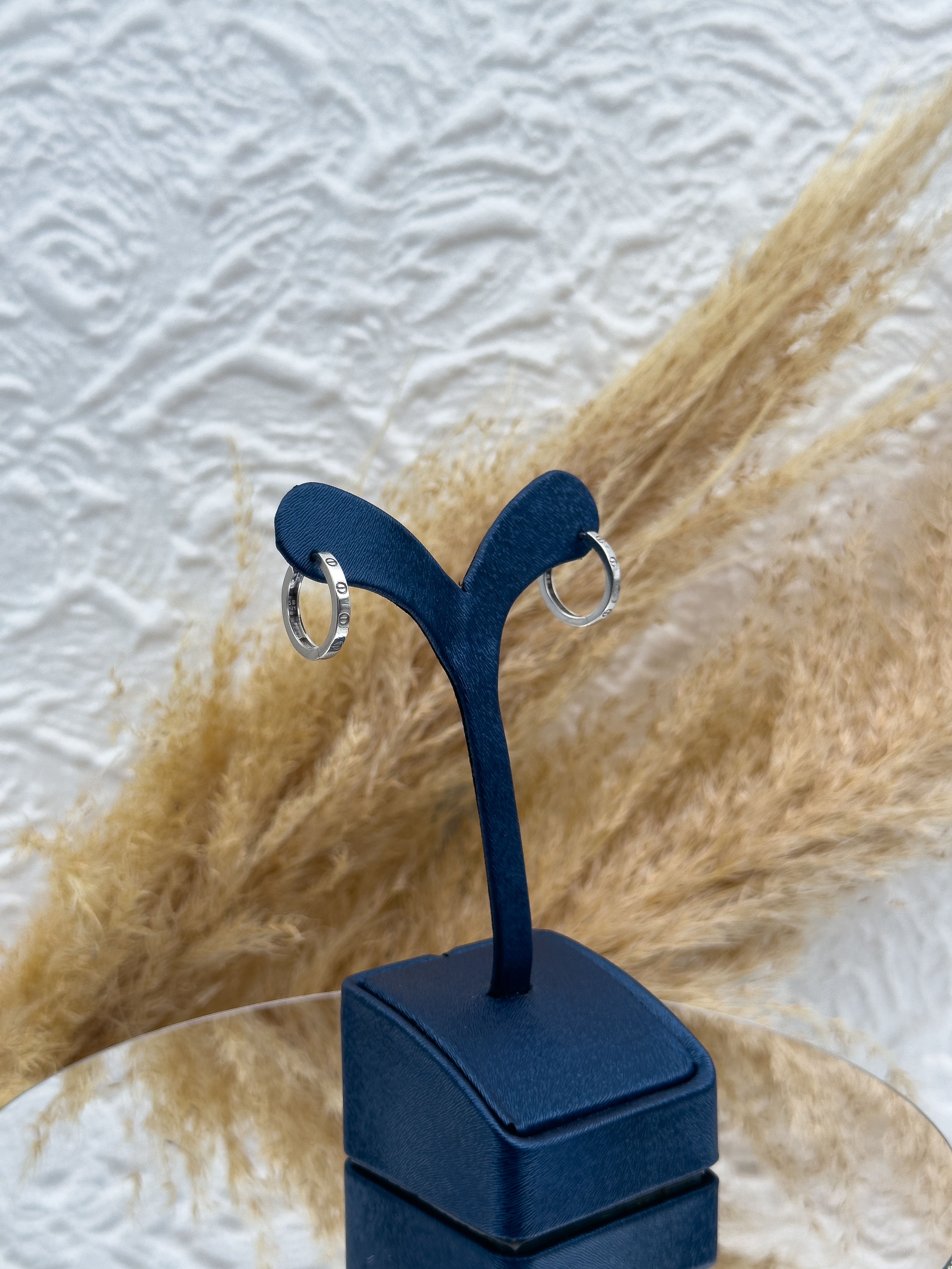 925 Ayar Gümüş Spor Taşsız Halka Küpe – Minimal ve Günlük Kullanım Kadın Küpe