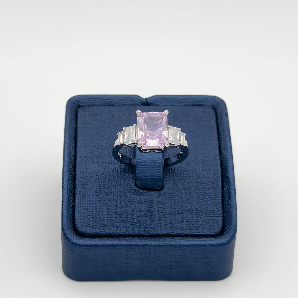 Baget Taşlı Pamir Kuvars Gümüş Yüzük