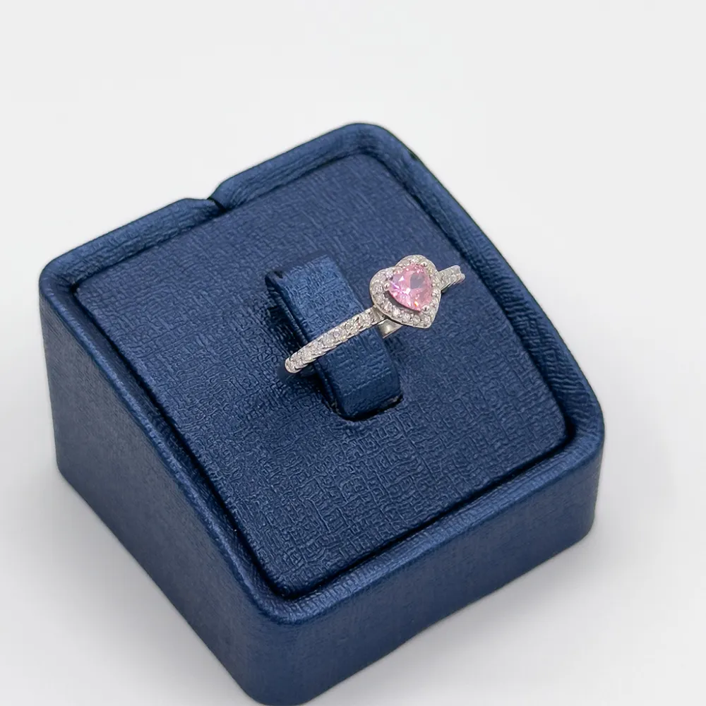 Pembe Kuvars Gümüş Yüzük - LVRYZK58