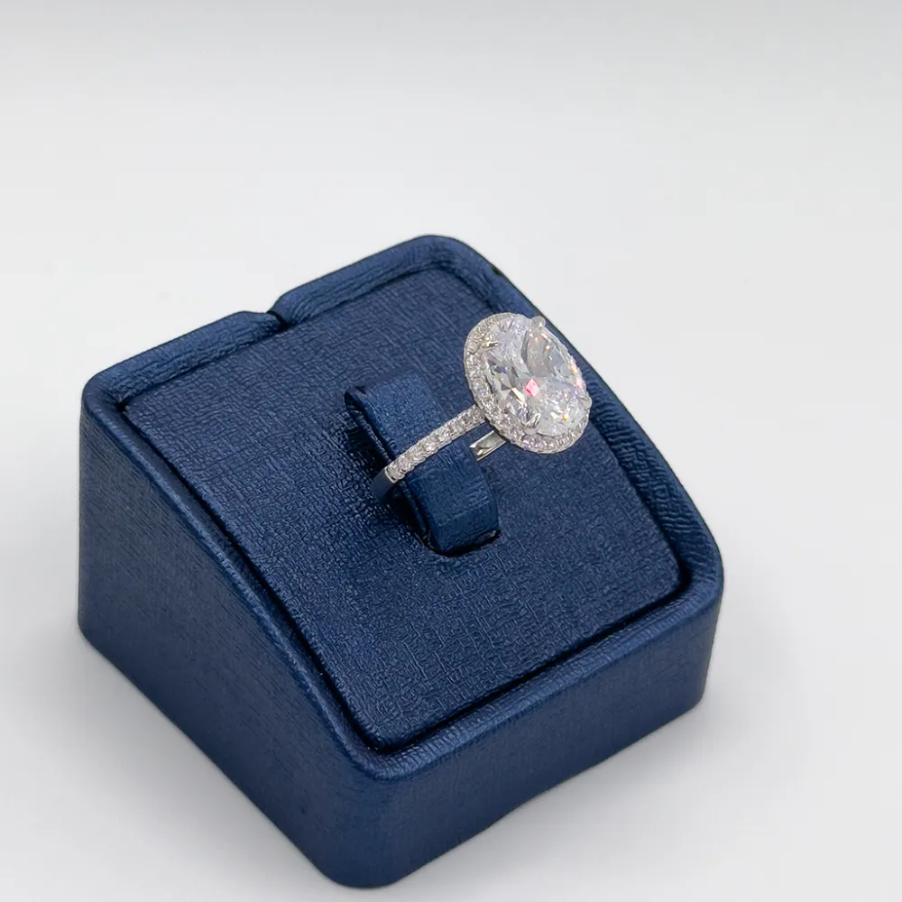 Oval Zirkon Taşlı Gümüş Yüzük