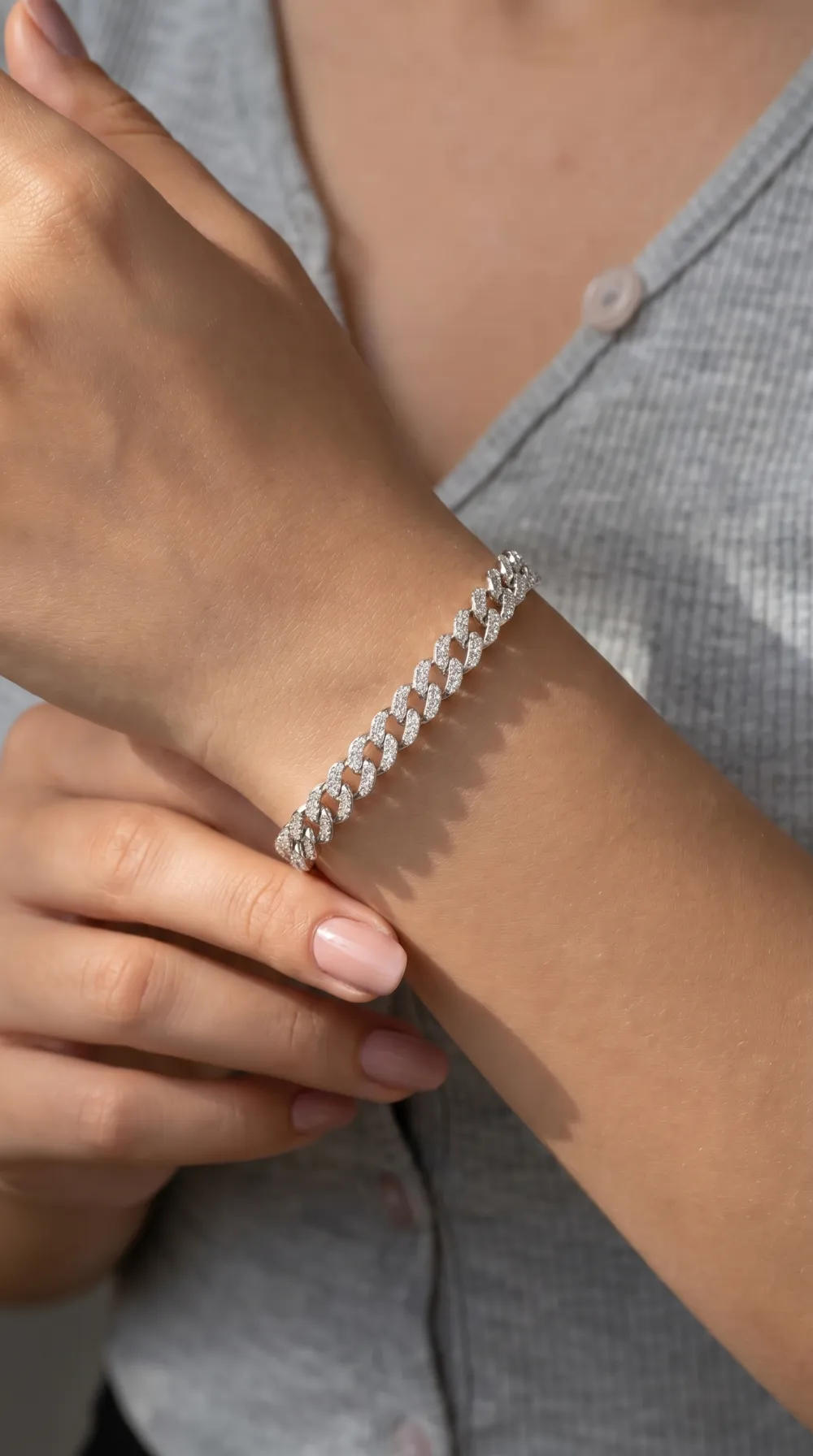 925 Ayar Gümüş Unisex Gurmet Modeli Şık Bileklik